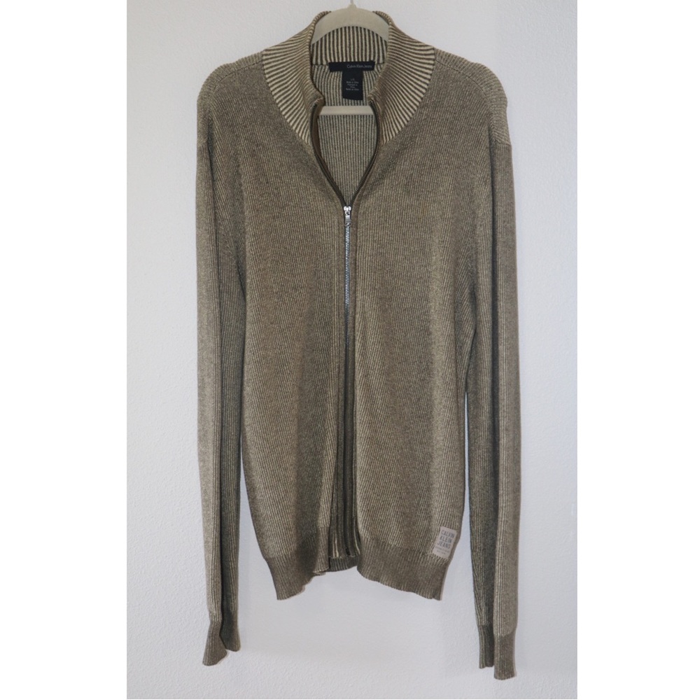 Calvin Klein Men’s Full Zip Cardigan Sweater